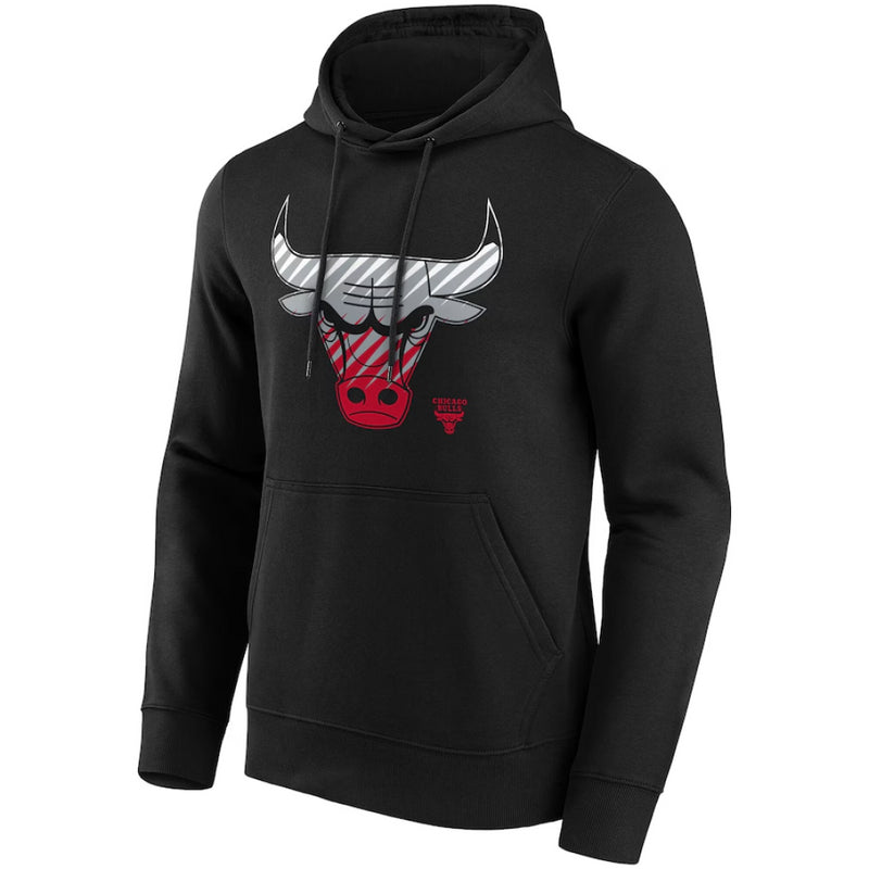 Chicago Bulls Hoodie NBA Fade Black Logo Women's Hoodie