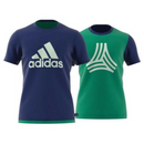 adidas Men's Football T-Shirt Navy Reversible Jersey