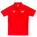Scarlets Rugby Men's Polo Castore Red Presentatio Polo Shirt