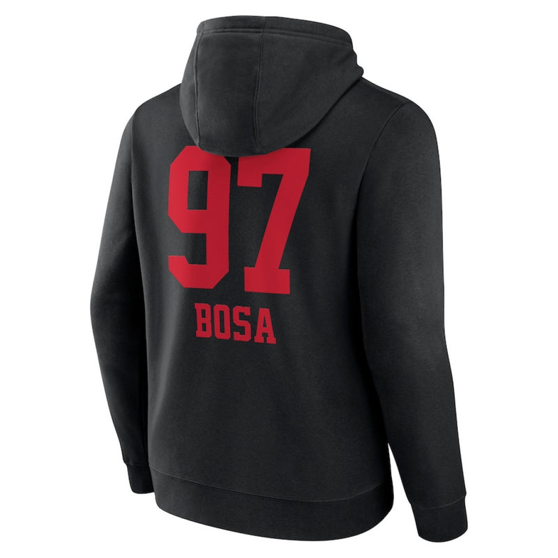 San Francisco 49ers Hoodie NFL Men's Bosa 97 Wordmark Hoodie