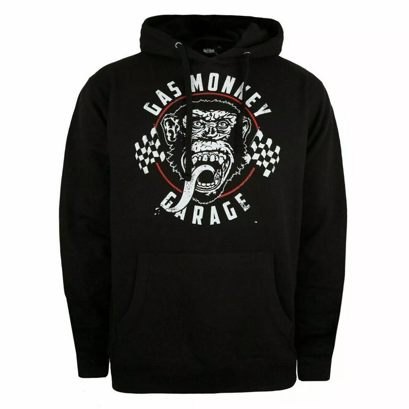 Gas Monkey Garage Hoodie Men's Flag Black Top