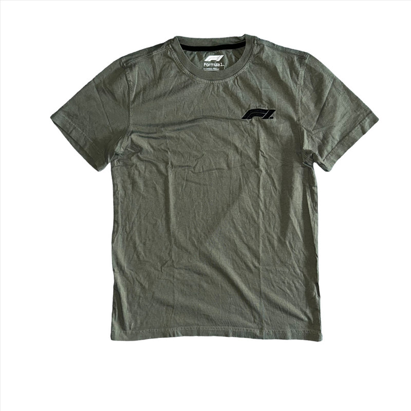Formula 1 Men's T-Shirt Small Logo Green T-Shirt