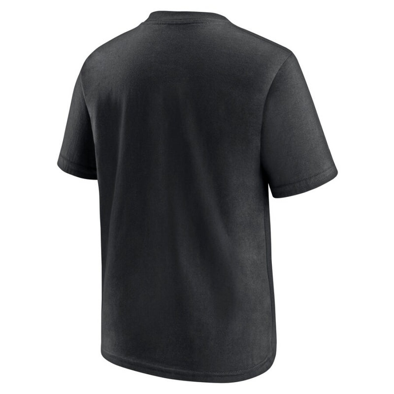 Detroit Lions NFL T-Shirt Kid's Black Illustration Graphic Top
