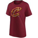 Cleveland Cavaliers Women's T-Shirt NBA Maroon Top
