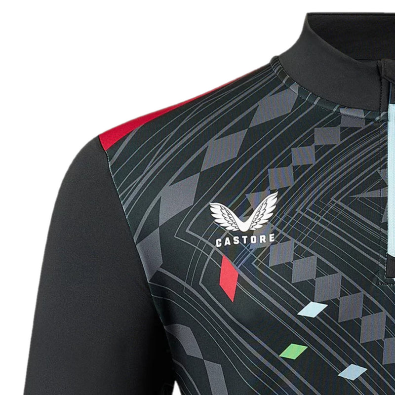 Harlequins Rugby 1/4 Zip Men's Castore Black Quarter Zip Top