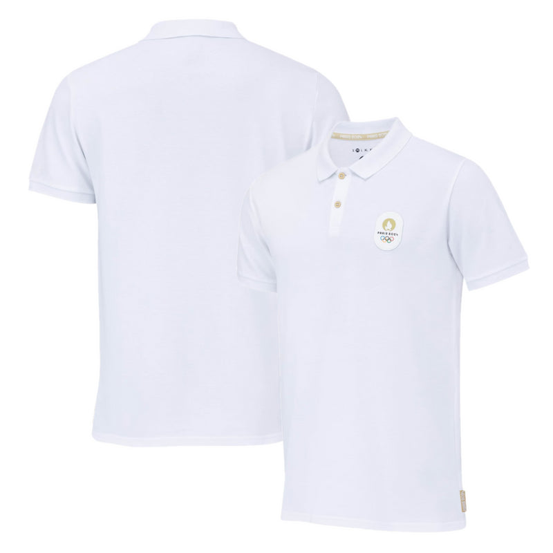 Olympics Men's Polo T-Shirt Small Logo White Top