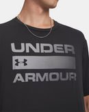 Under Armour Men's T-Shirt Black Wordmark Top