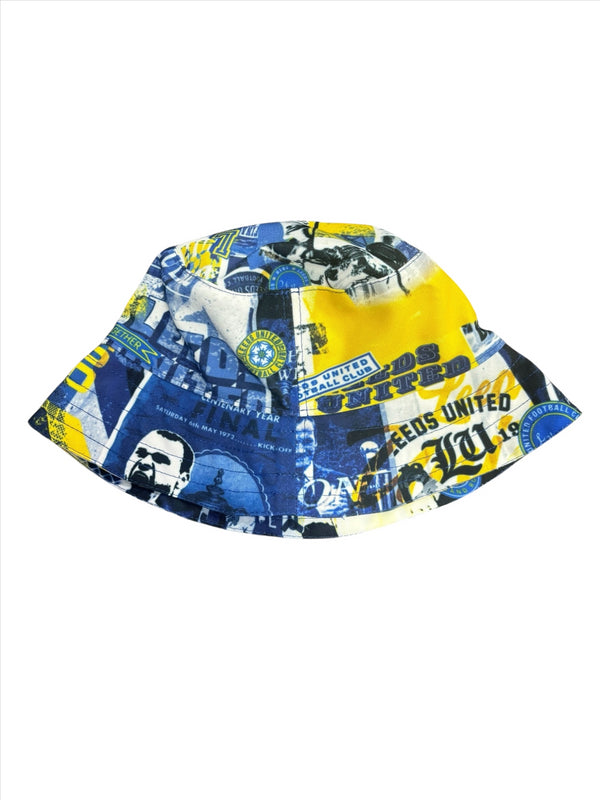 Leeds United Men's Bucket Hat Football Yellow/Blue Hat