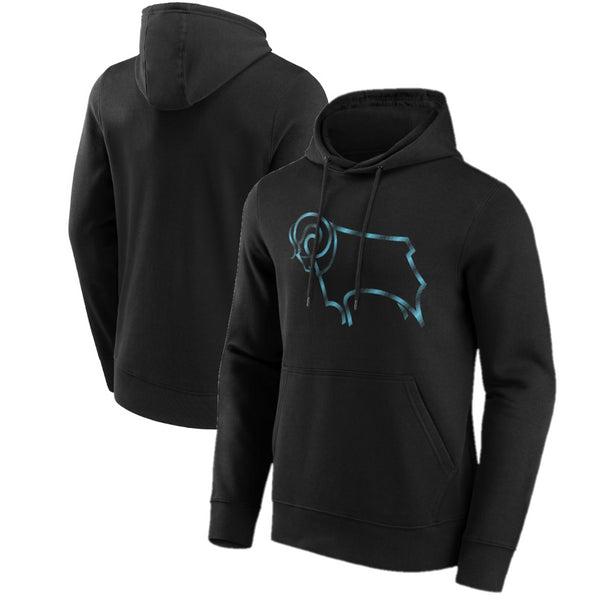 Derby County Women's Hoodie Football Shimmer Graphic Hoodie