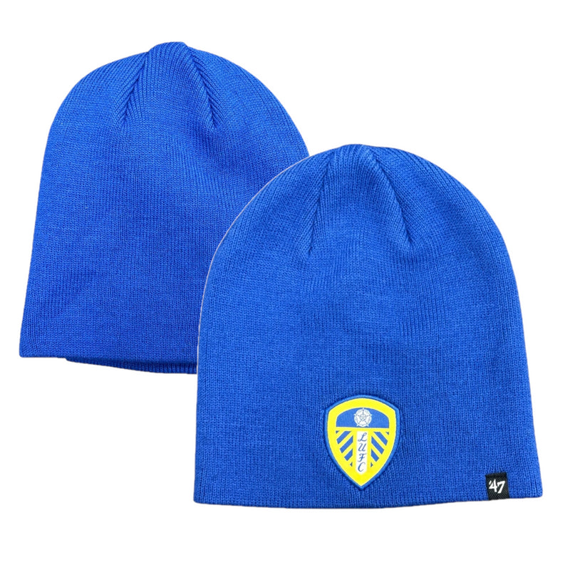 Leeds United Kid's Hat 47Brand Football Knitted Beanie