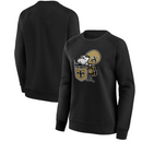 New Orleans Saints Sweatshirt NFL Women's Black Top