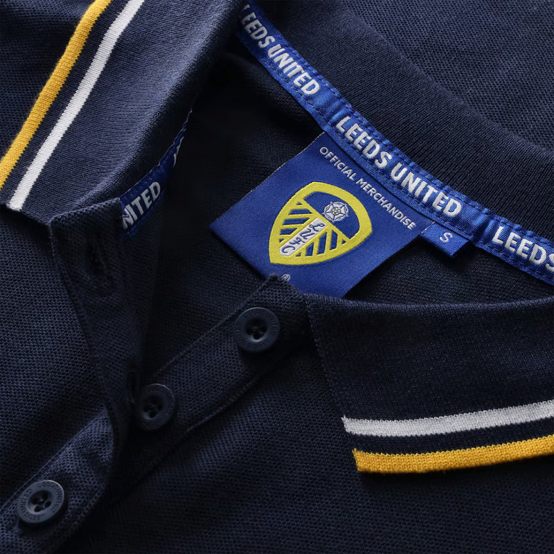 Leeds United Polo Shirt Dress Women's Football LUFC Navy Top