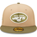 New York Jets NFL Cap New Era Olive Logo Fitted Hat