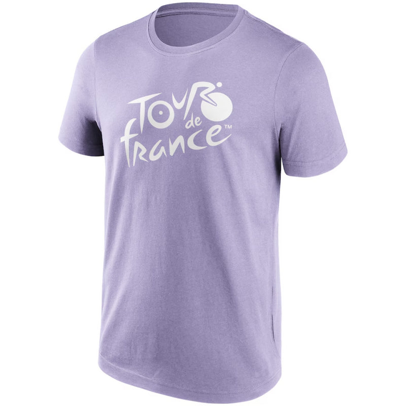 Tour De France T-Shirt Men's Cycling Graphic Purple Top