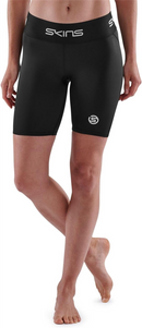 Skins Women's Half Tights Baselayer Black Series 1 Compression