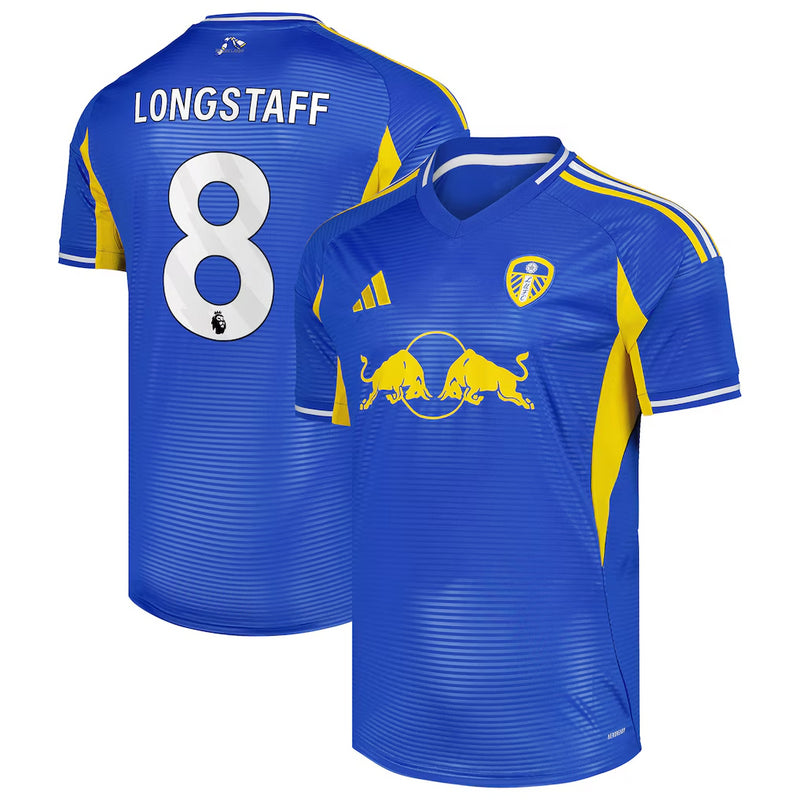 Leeds United Football Shirt adidas Men's Away Top - Longstaff