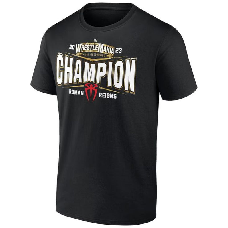 Roman Reigns WWE T-Shirt Men's Wrestlemania Hollywood Top