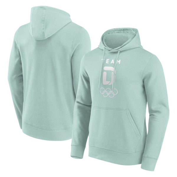 Team D Men's Hoodie Olympics Green Small Mono Logo Hoodie