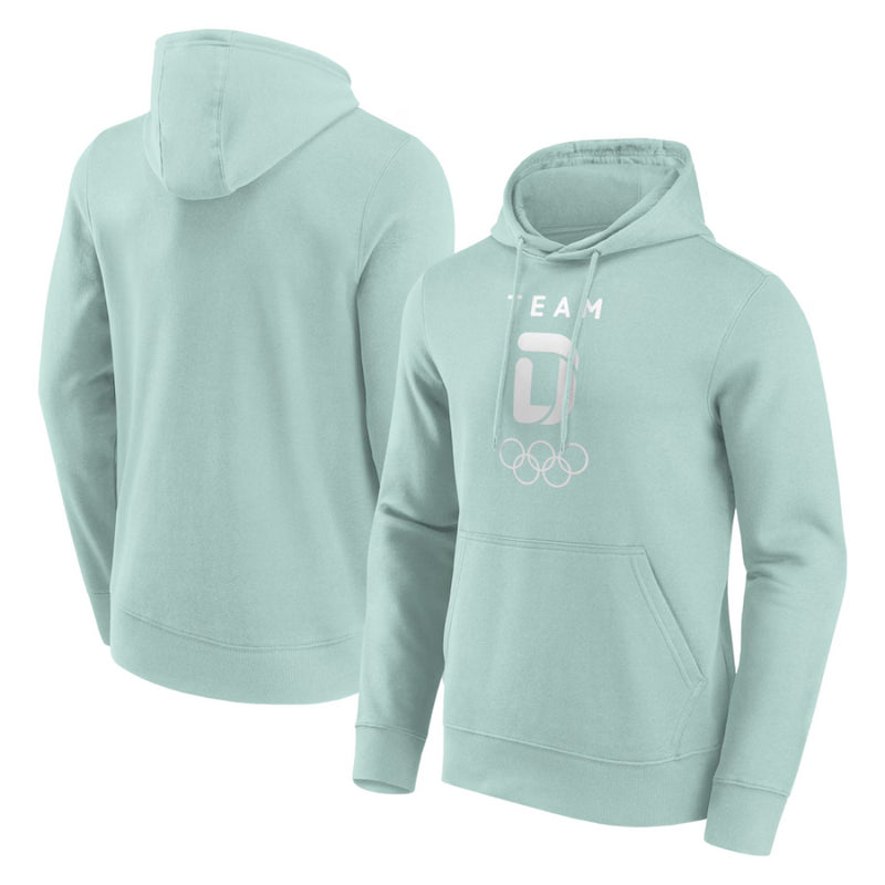 Team D Men's Hoodie Olympics Green Small Mono Logo Hoodie