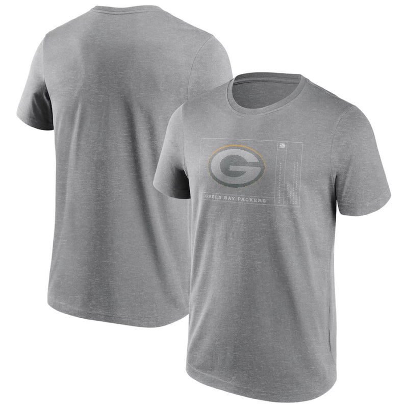 Green Bay Packers T-Shirt Men's NFL Angle Façade Graphic Top