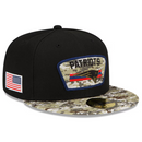 New England Patriots Cap NFL Men's New Era Black Fitted Hat