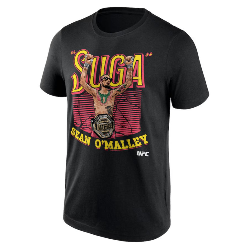 Sean O'Malley UFC T-Shirt Men's World Champion Suga Black Top