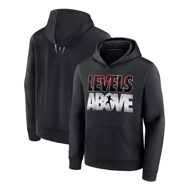 Roman Reigns Kid's Hoodie WWE Levels Above Black Hoodie