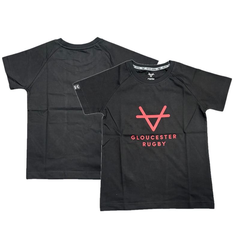 Gloucester Rugby Black Top Oxen Stacker Kid's Top