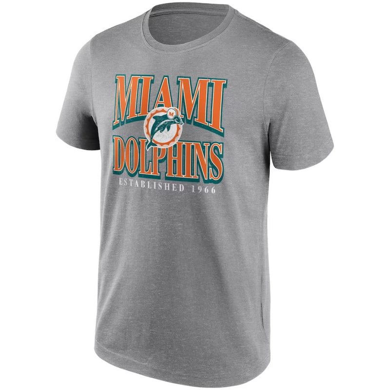 Miami Dolphins Men's T-Shirt NFL Vintage Iconic Logo Top