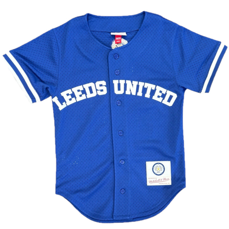 Leeds United Men's Jersey Mitchell & Ness Baseball 19 Top