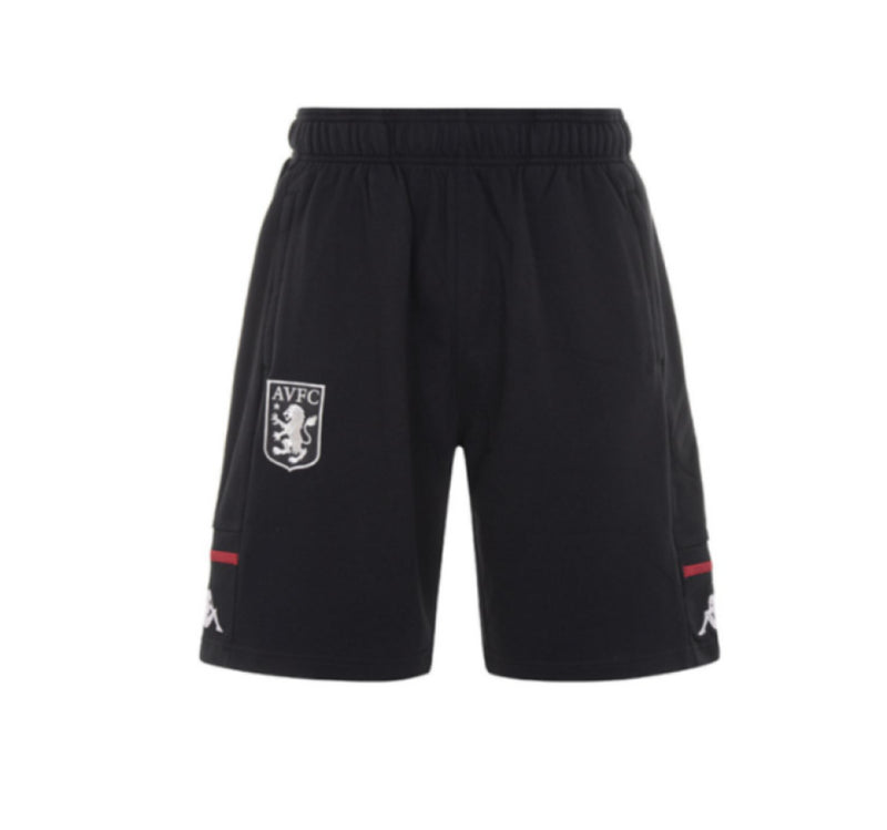 Aston Villa Men's Shorts Football Kappa Training Black Shorts