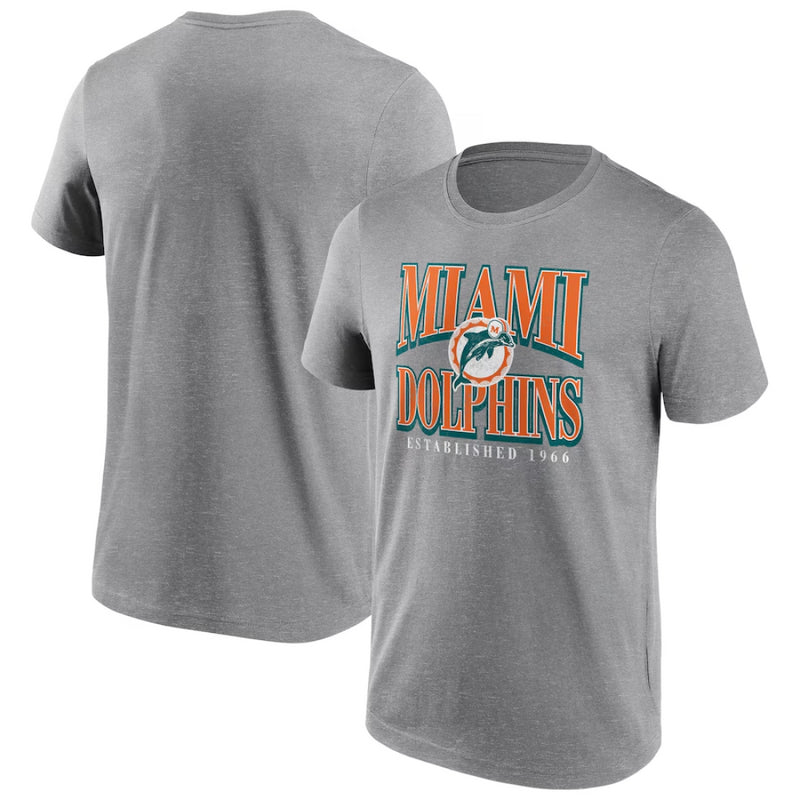 Miami Dolphins Men's T-Shirt NFL Vintage Iconic Logo Top