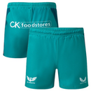 Scarlets Men's Rugby Shorts Castore Away Blue Shorts