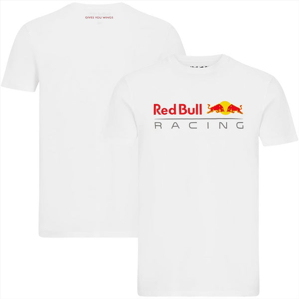 Red Bull Racing T-Shirt Men's F1 Stichd Classic White T-Shirt