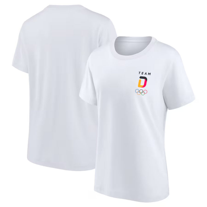 Team D Olympics T-Shirt Women's Small Logo Graphic T-Shirt