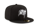 Tampa Bay Buccaneers Cap Men's NFL New Era Black Fitted Hat