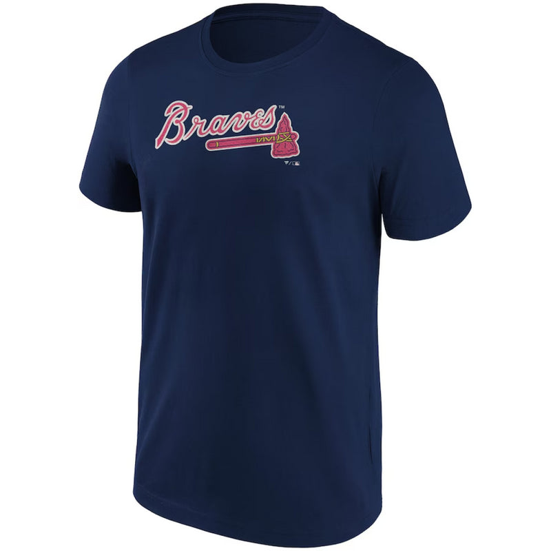 Atlanta Braves Men's T-Shirt MLB Primary Colour Blue Top