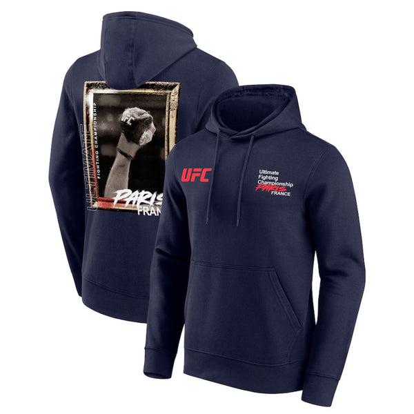 UFC Men's Paris Hoodie Navy Fight Night Paris Hoodie