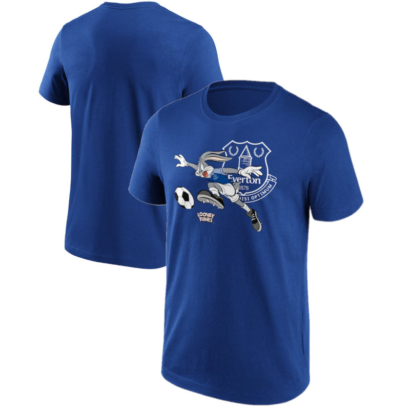 Everton Football Men's T-Shirt Looney Tunes Bugs Bunny Top