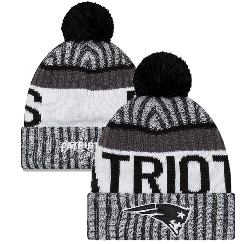 New England Patriots Beanie Adult New Era Winter Bobble Hat