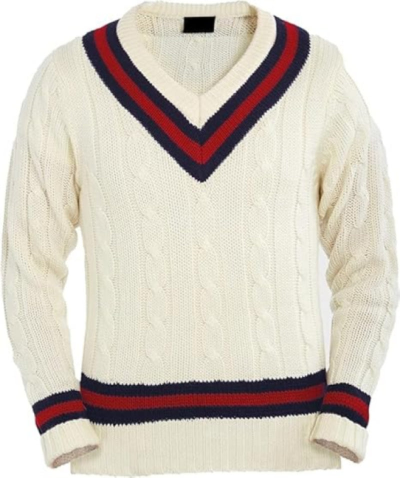 Readers Men's Cricket Jumper Long Sleeve Sweater Top