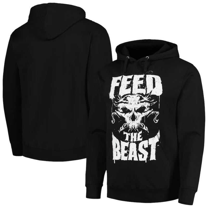 WWE Brock Lesnar Hoodie Men's Black Feed The Beast Hoodie