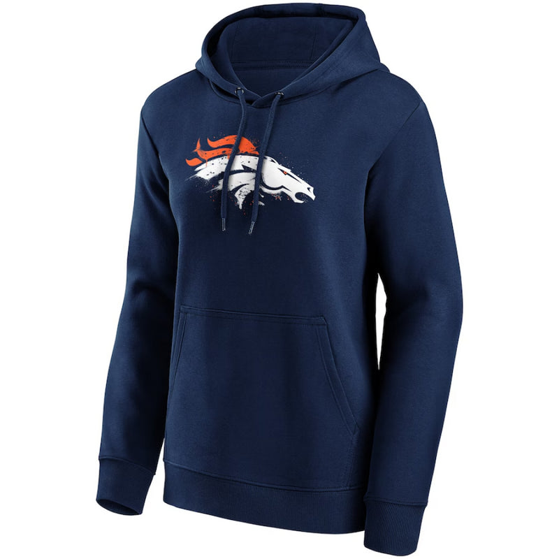 Denver Broncos Women's Hoodie NFL Splatter Graphic Hoodie