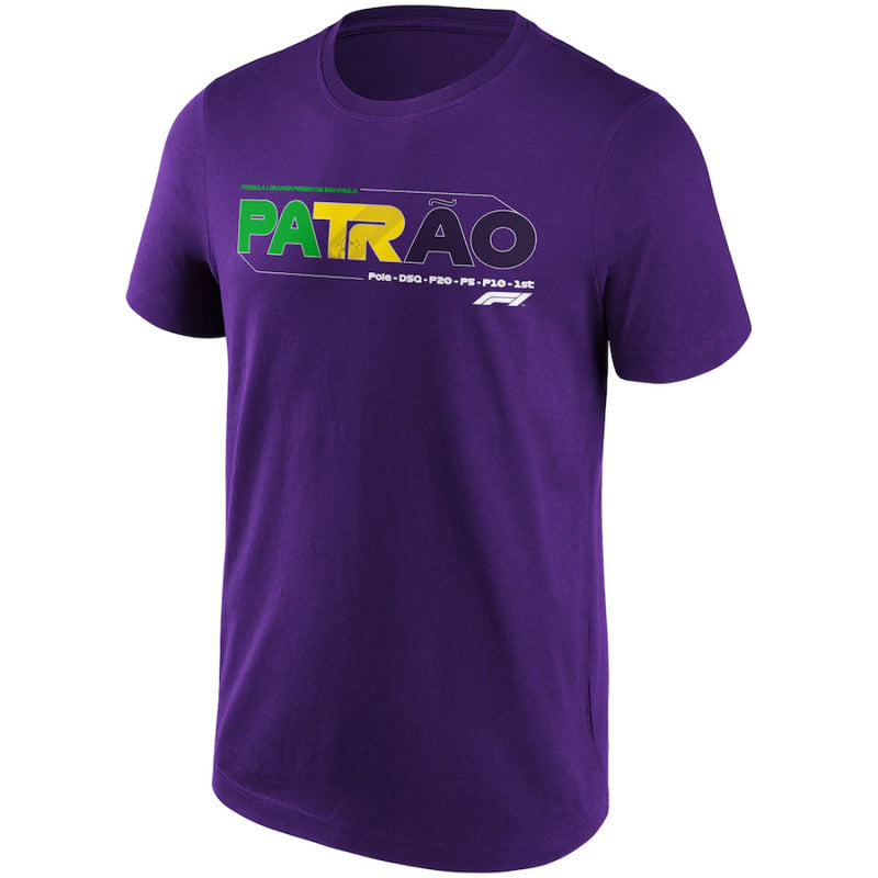Formula 1 Men's T-Shirt F1 Brazil Grand Prix Patrao Top