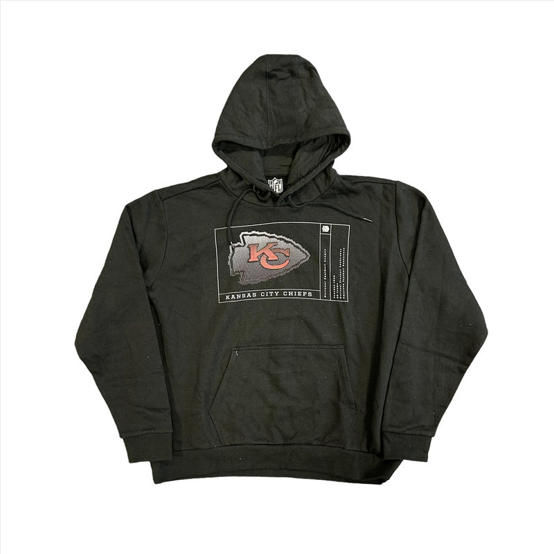 Kansas City Chiefs Hoodie Women's NFL Black Façade Hoodie