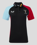Women's Harlequins Rugby Polo Castore Pro Presentation Shirt - New