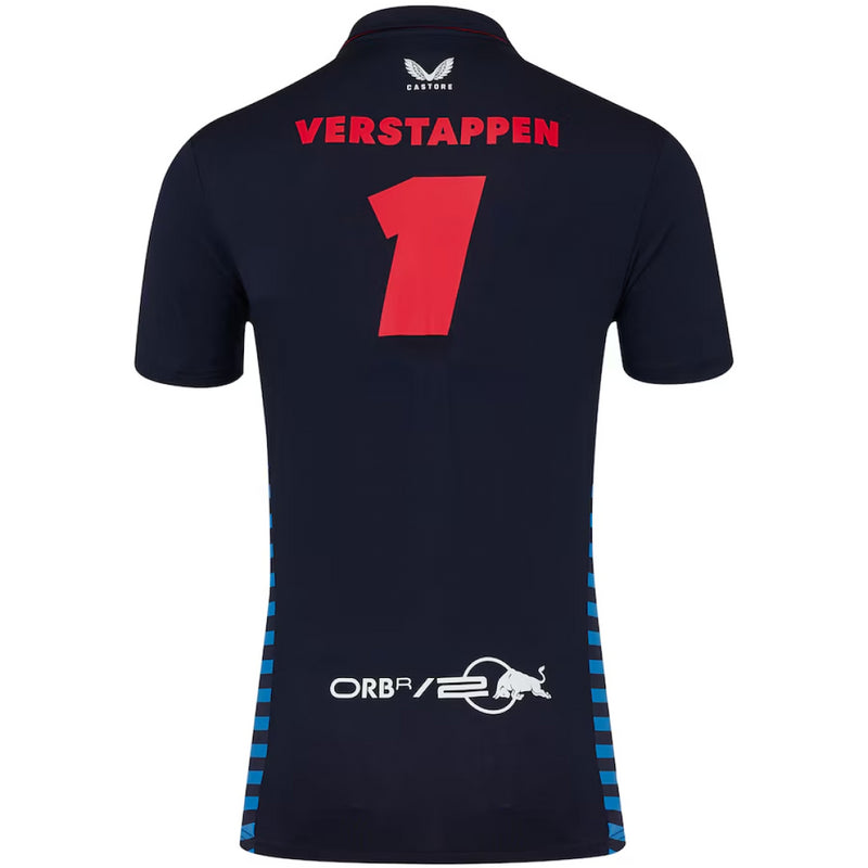 Red Bull Men's Castore Polo Top Formula 1 Verstappen 1 Top