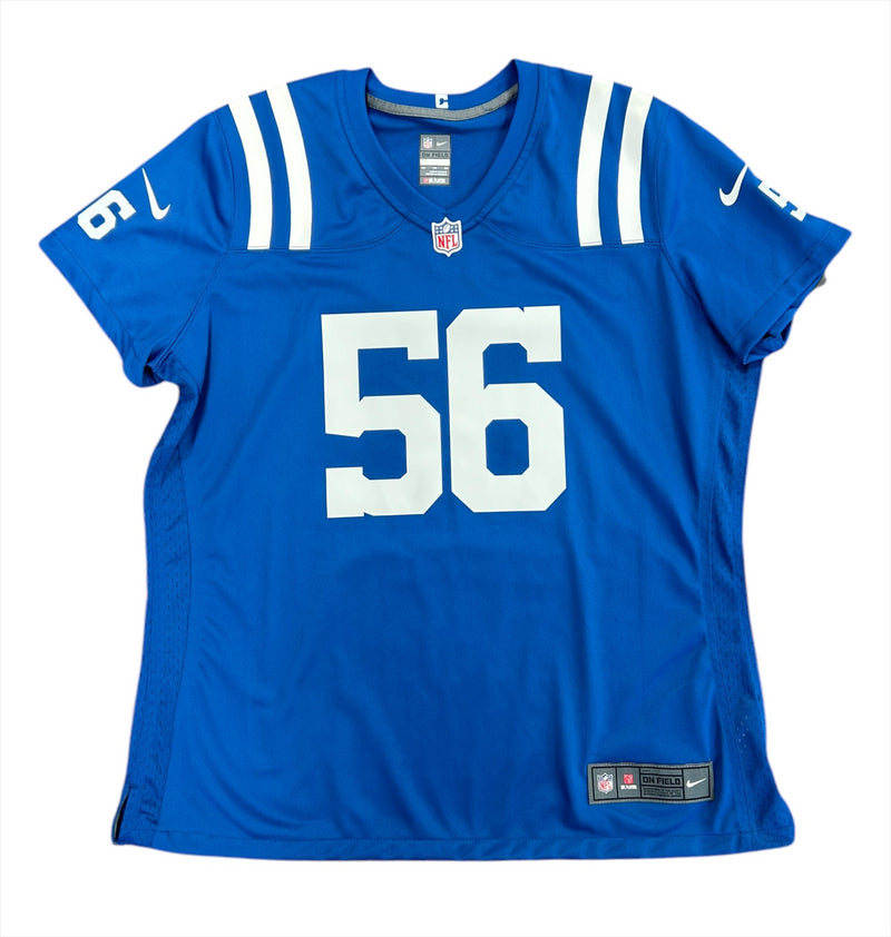 Indianapolis Colts NFL Jersey Nike Women's Home Top - Nelson 56