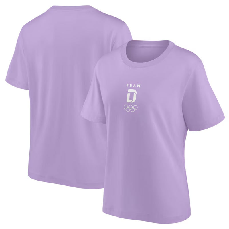Team D Women's T-Shirt Olympics Small Mono Logo Graphic Top