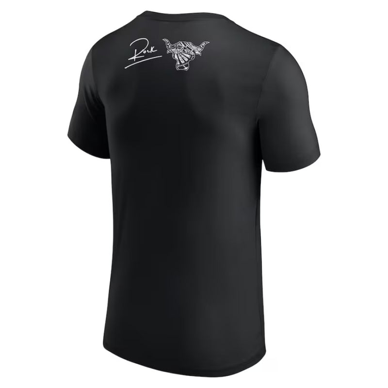 WWE Men's Graphic T-Shirt The Rock Final Black Top